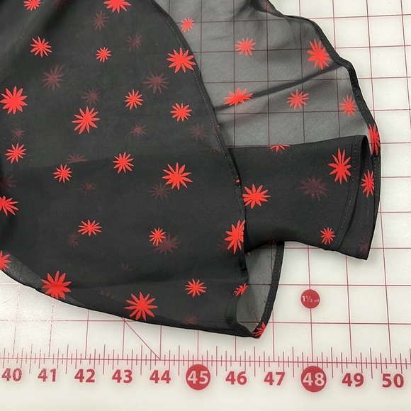 JULIA JORDAN NWT Asymmetrical Side Ruched Ruffle Hi-Low Star Burst Print Dress 2 - Picture 15 of 16